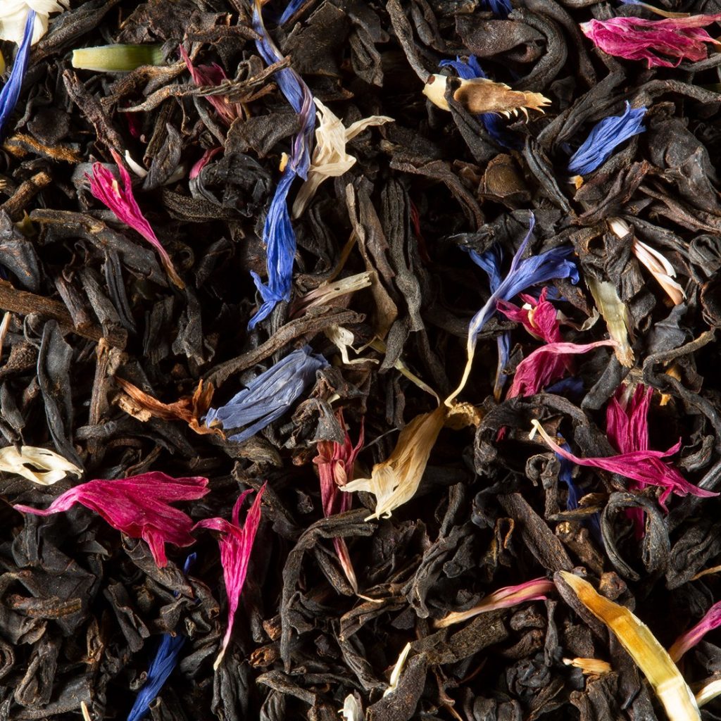 Feuilles de thé parfumé en vrac