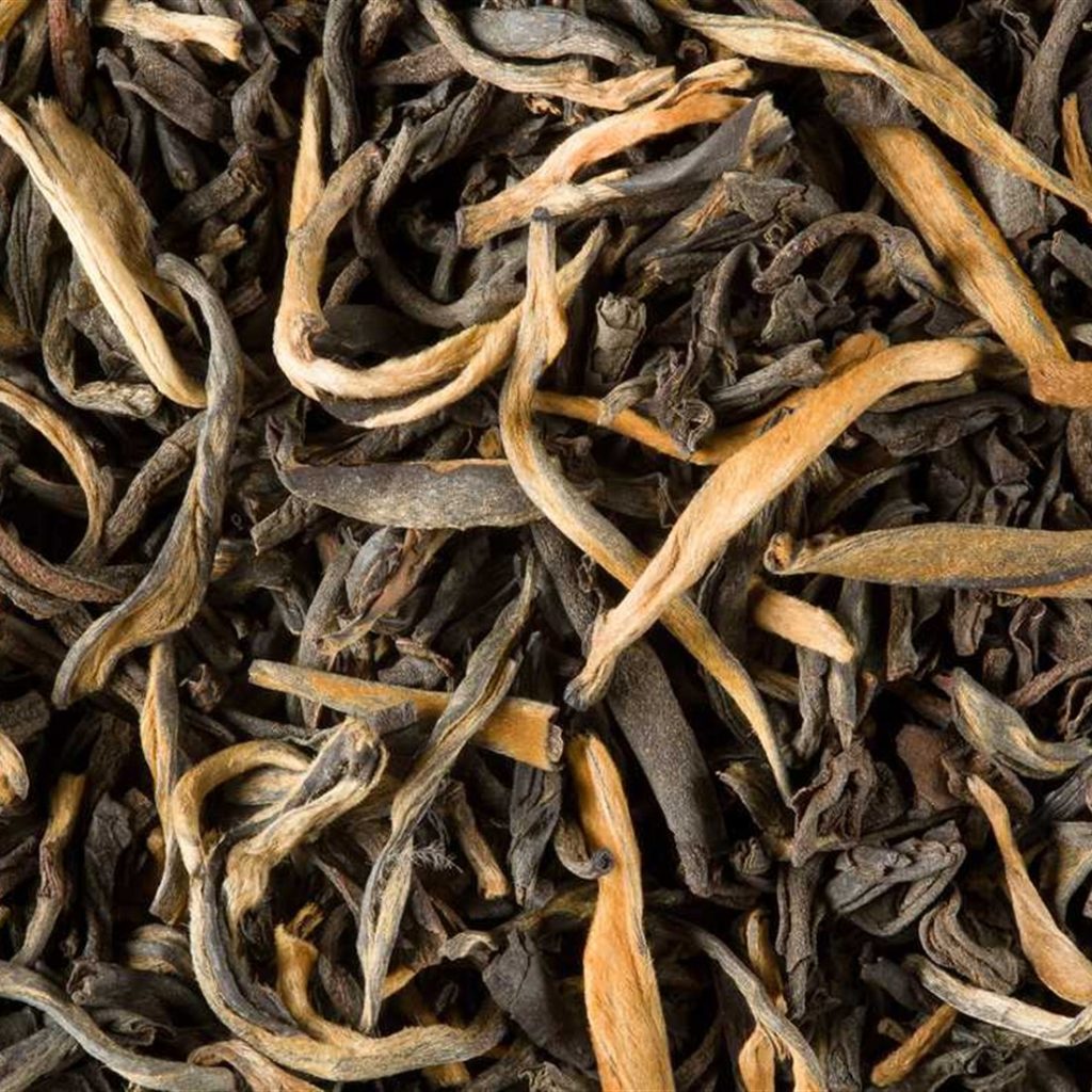 Feuilles de thé noir Grand Yunnan en vrac