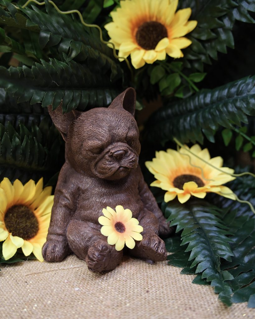 Sujet en chocolat · Bouledogue français