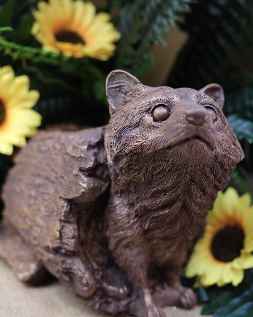 Sujet en chocolat · Chat, tête levée