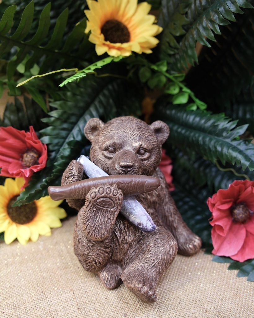 Sujet en chocolat · Ours au poisson