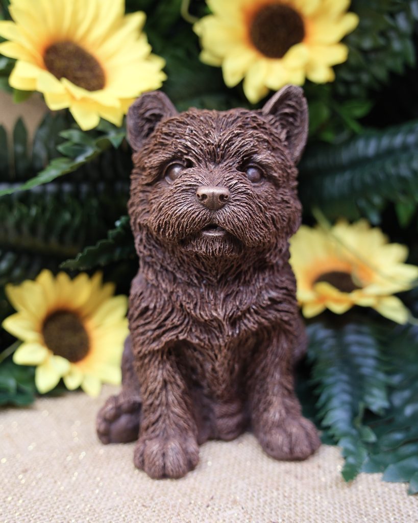 Sujet en chocolat · Terrier